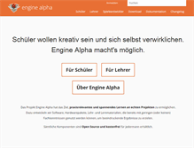 Tablet Screenshot of engine-alpha.org